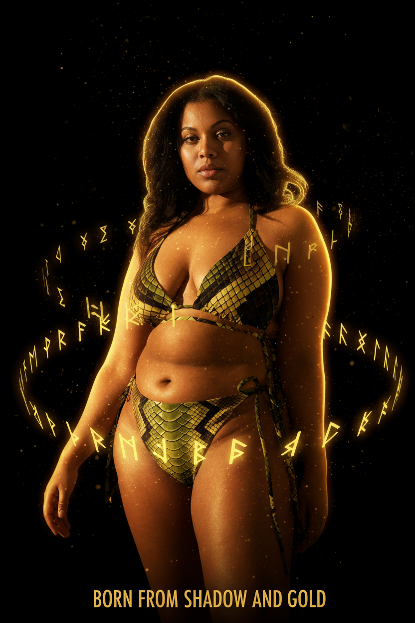 V.I.M Snake Skin Recycled String Bikini - Velvet Ink Market (V.I.M)