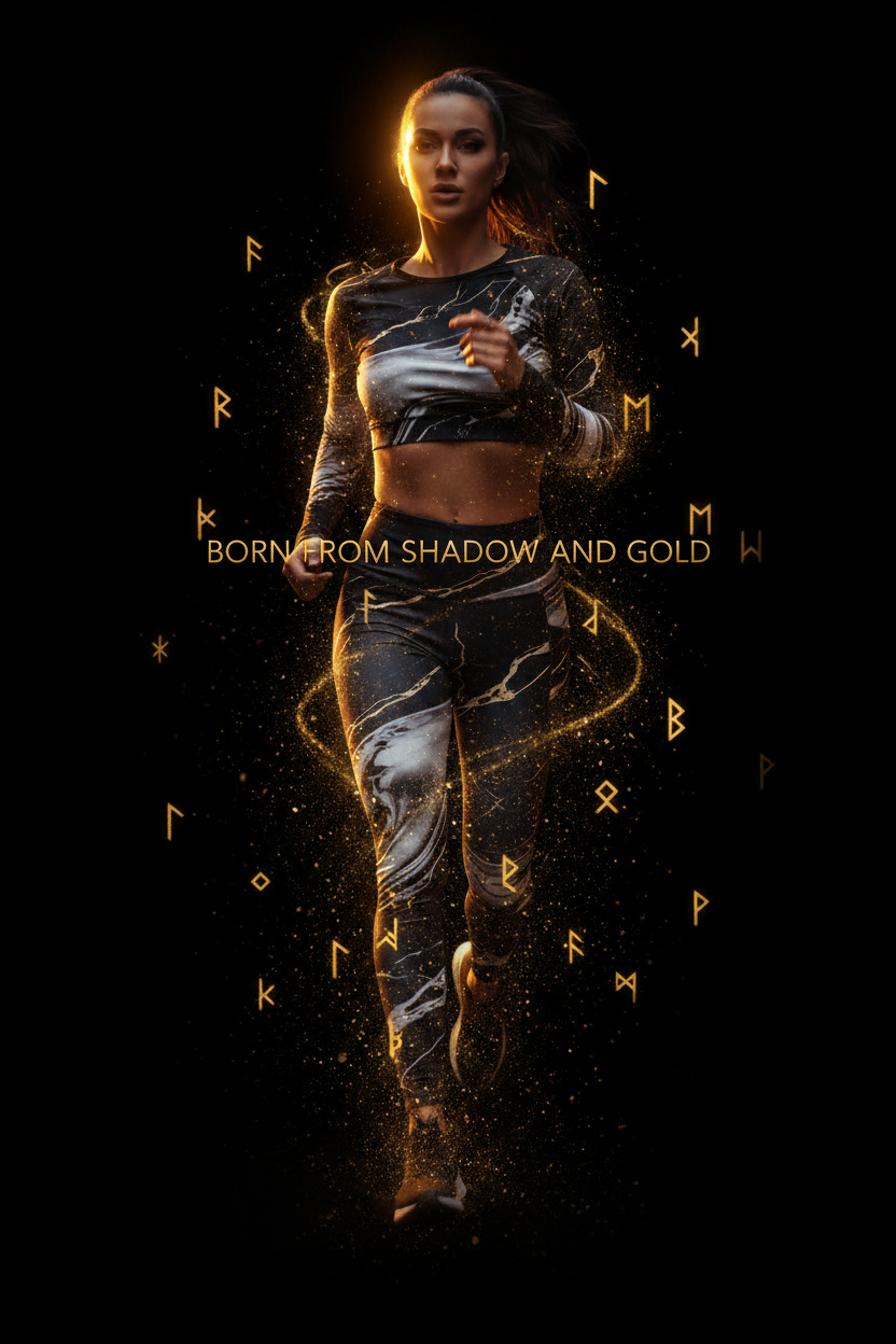 Obsidian Marble Gold Leggings with Pockets – Unleash Your Style and Functionality - Velvet Ink Market (V.I.M)