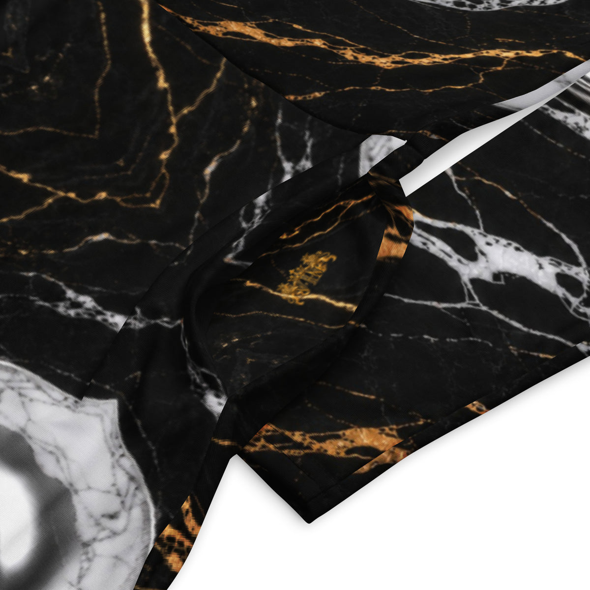 Obsidian Marble Long Sleeve Midi Dress