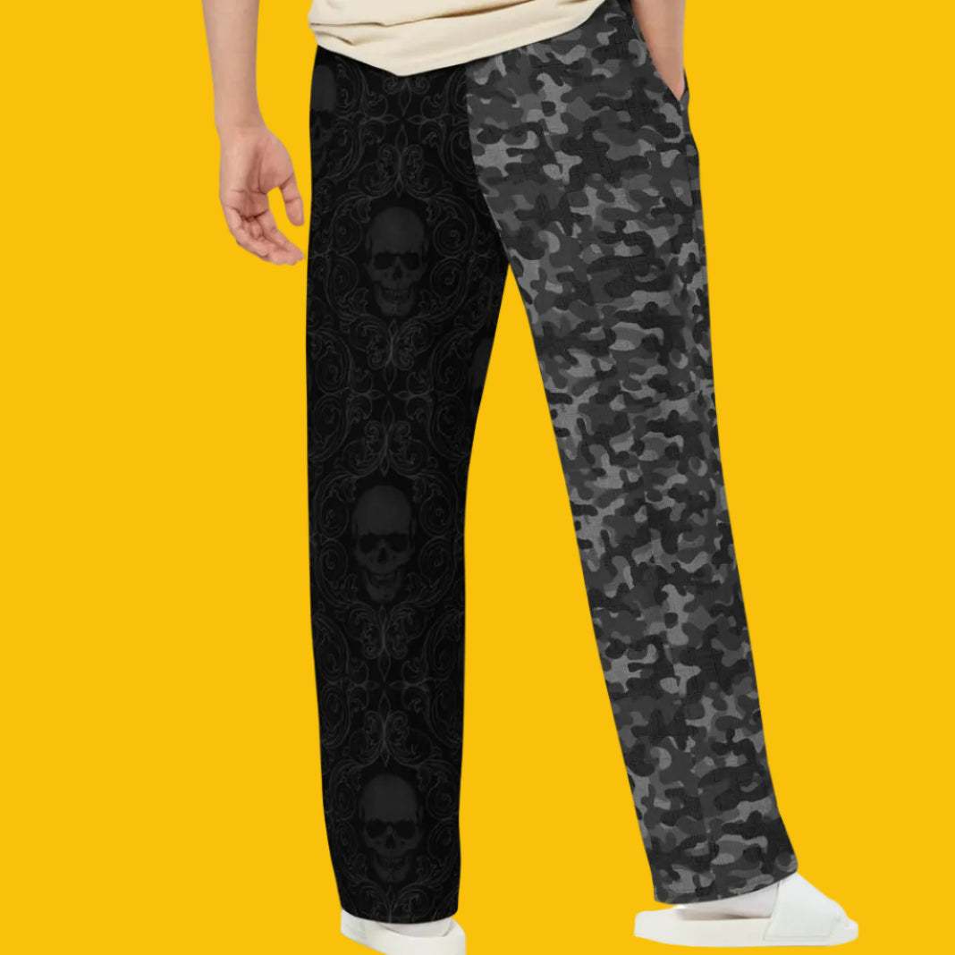Elevate Your Style with Wide-Leg Camo Tribal Pants - Comfort Meets Bold Fashion - Velvet Ink Market (V.I.M)