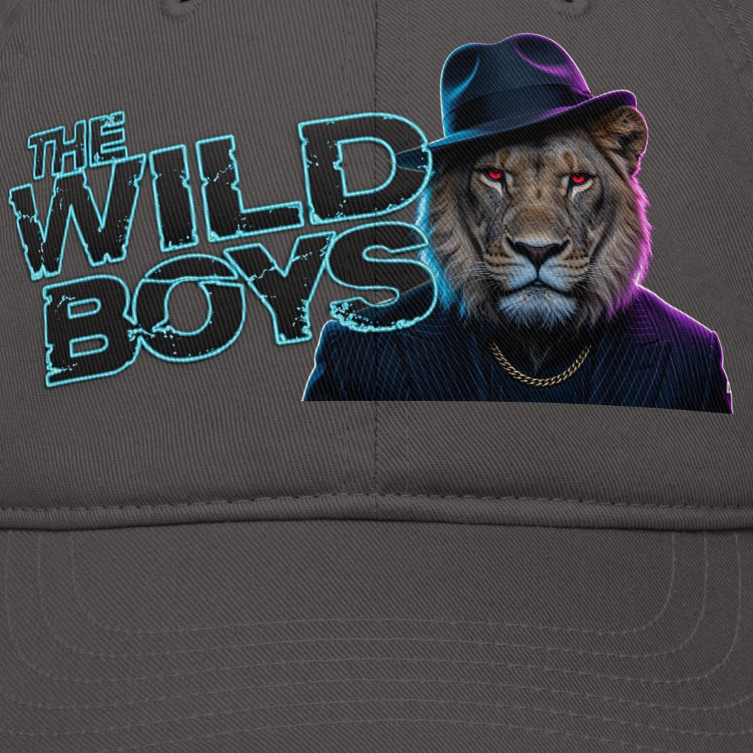 Embrace Your Legacy: Wild Boys Lion Theme Dad Hat for Confident Style - Velvet Ink Market (V.I.M)