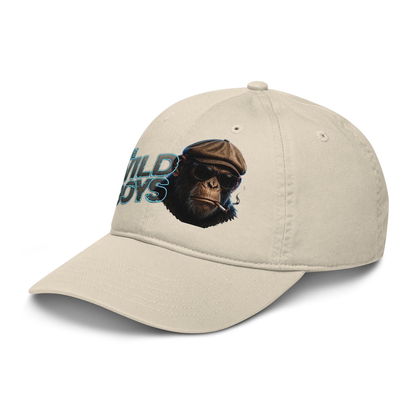 V.I.M Wild Boys Chimp Theme Organic Dad Hat - Velvet Ink Market (V.I.M)