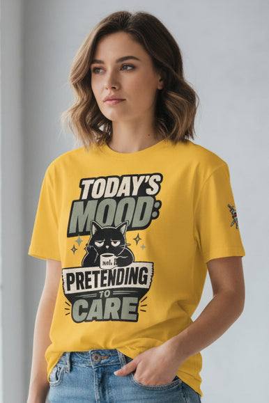 VIM Today's Mood Tee in 100% cotton with bold graphic print and unisex relaxed fit