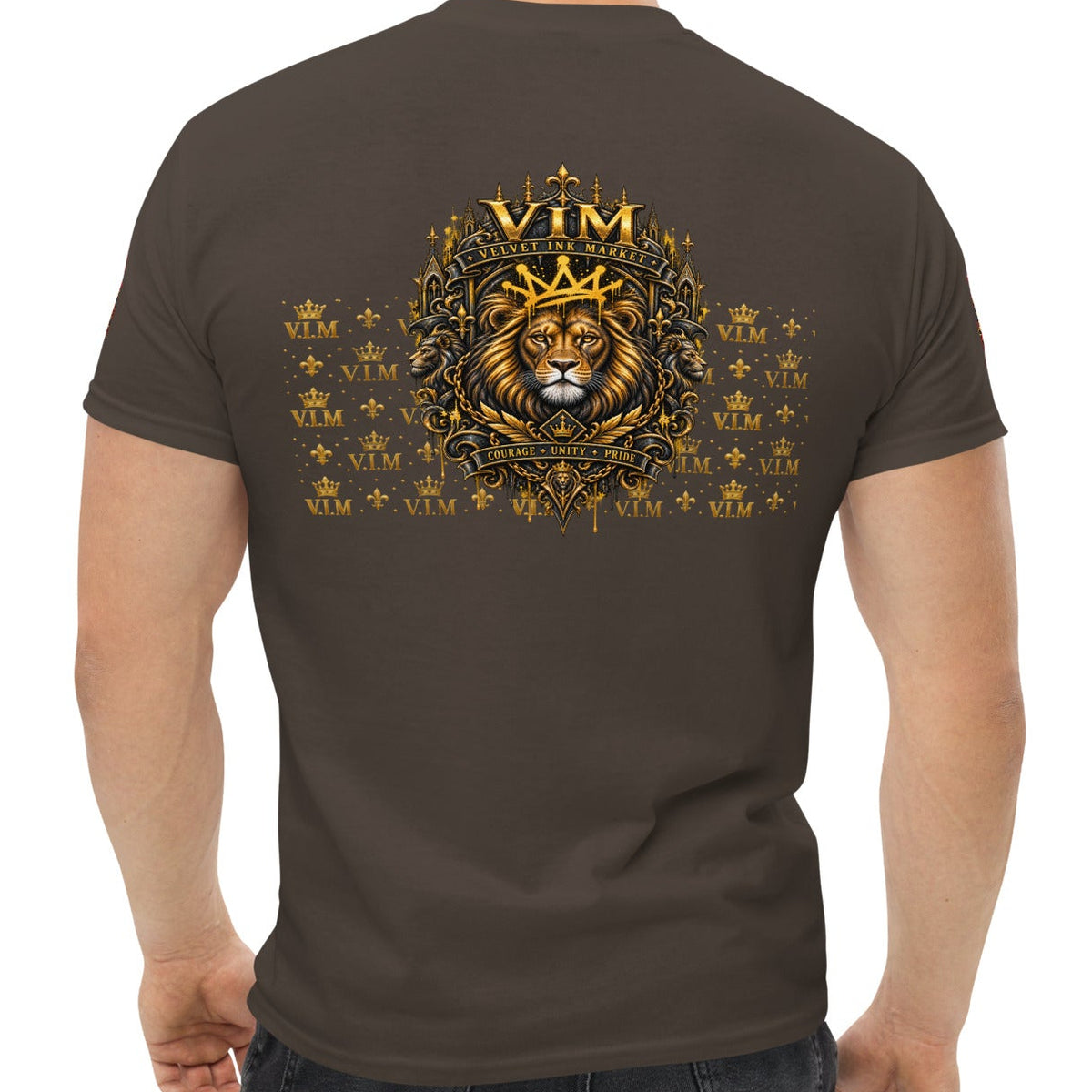 Velvet Ink Market Good Vibes Only Lion T-Shirt, back view (additional photo 2).