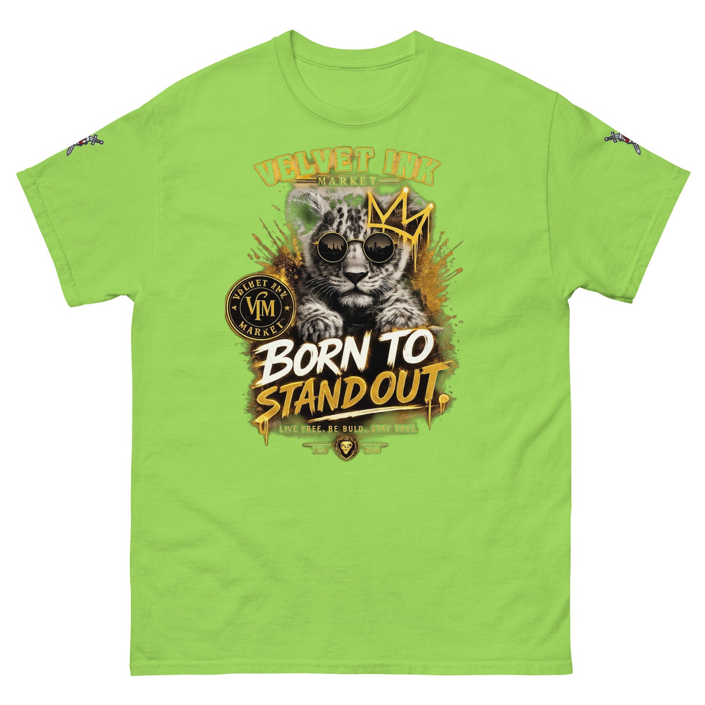 V.I.M 'Born to Stand Out' Lion Cub Tee - Velvet Ink Market (V.I.M)