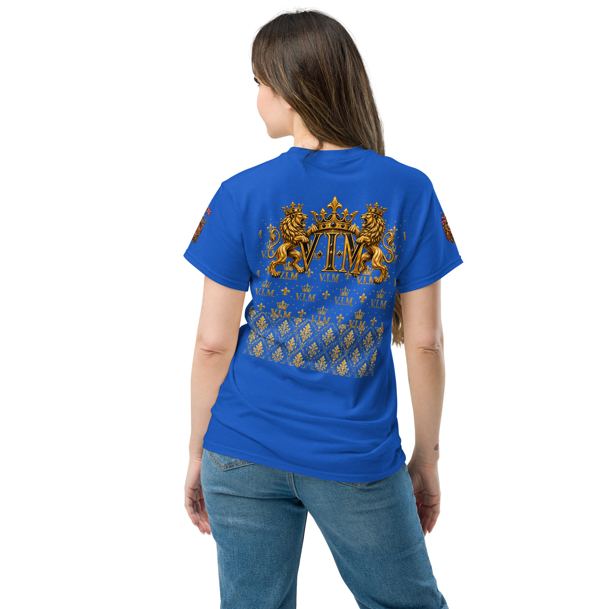 Velvet Ink Market Not Arguing Lion T-Shirt, back view.