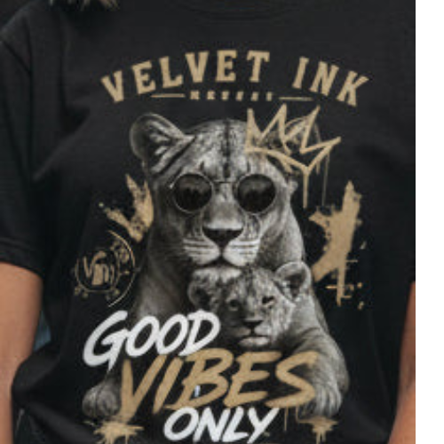 V.I.M 'Good Vibes' Lion Family Tee - Velvet Ink Market (V.I.M)