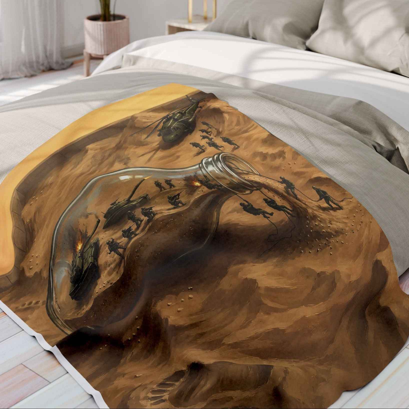 Sandpit Fantasy Fleece Blanket - Velvet Ink Market (V.I.M)