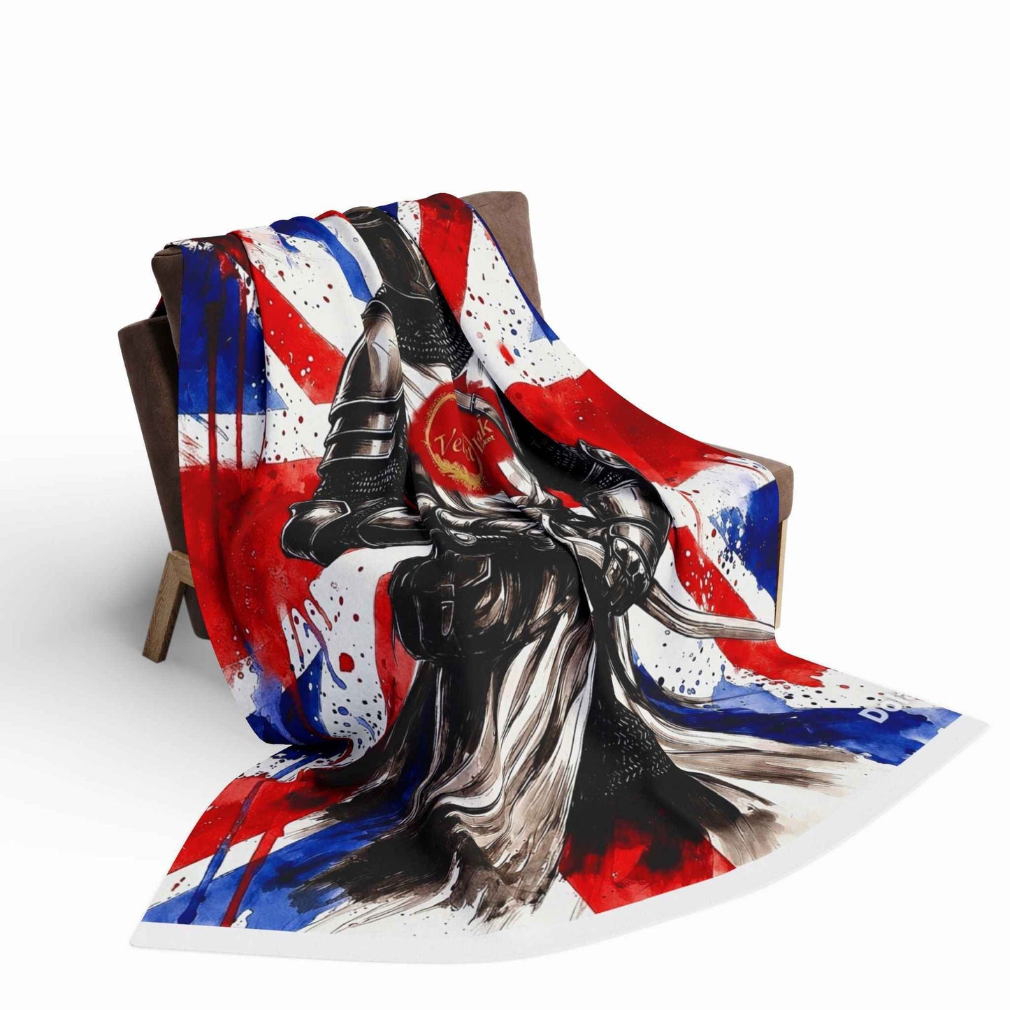 Templar Knight Union Jack Blanket - Velvet Ink Market (V.I.M)