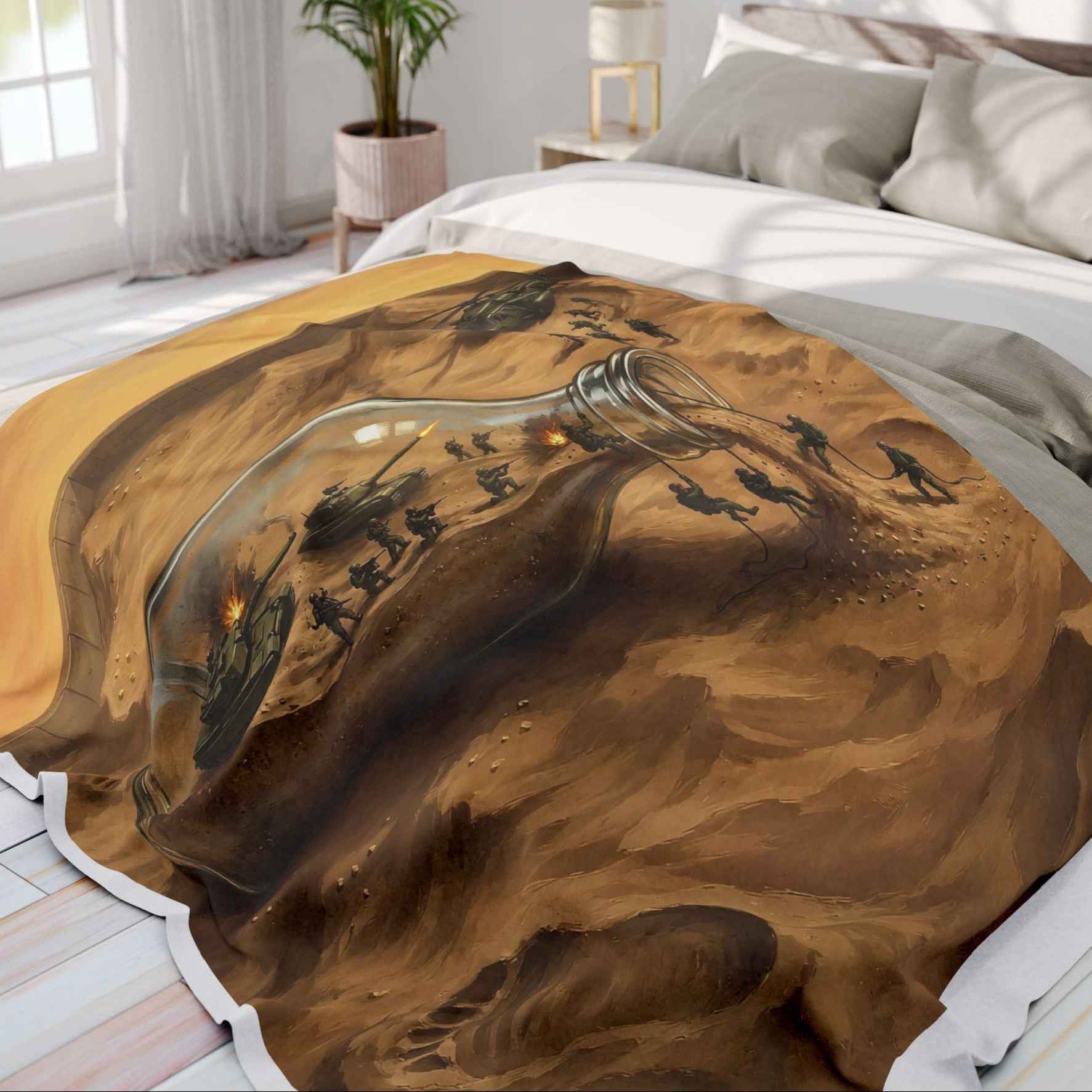 Sandpit Fantasy Fleece Blanket - Velvet Ink Market (V.I.M)