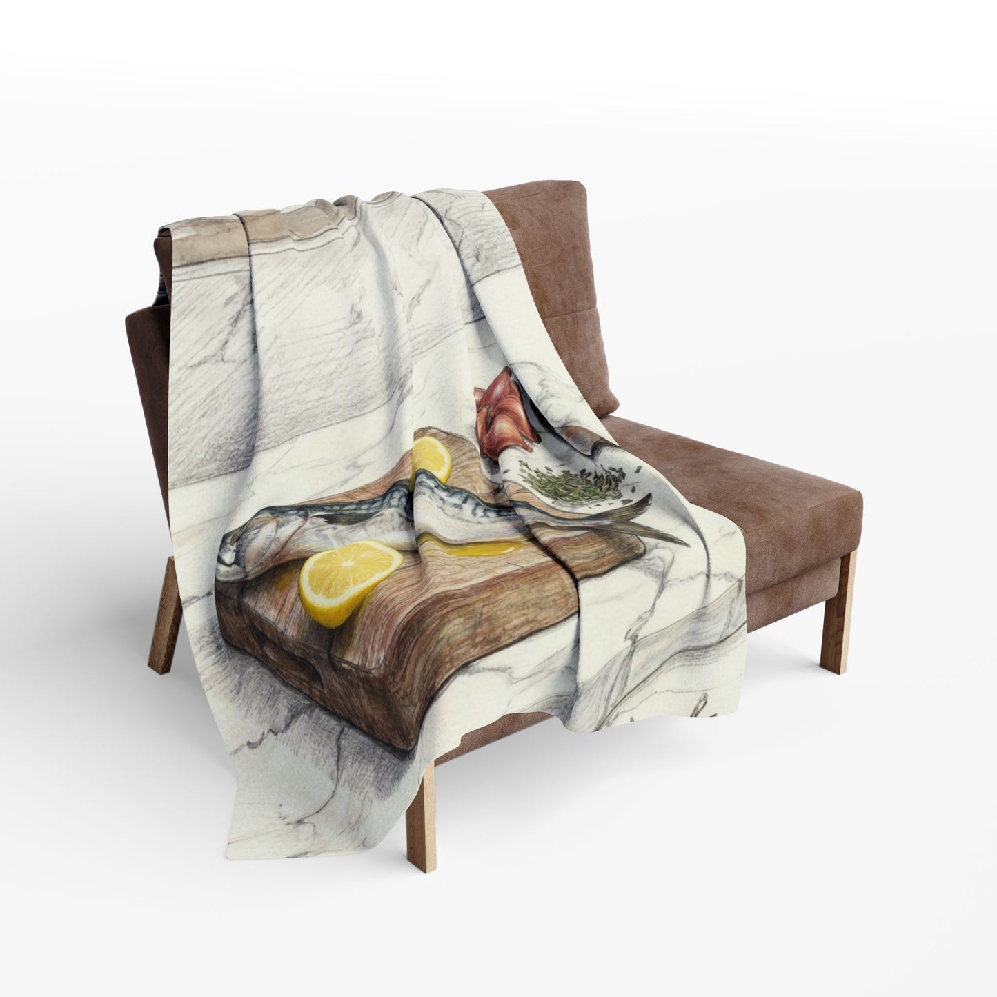V.I.M Abstract Cooking Scene Art Fleece Blanket - Velvet Ink Market (V.I.M)