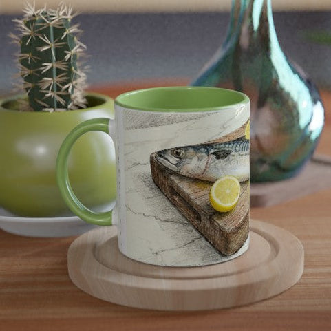 Chef Kitchen Mackerel Ceramic Mug - Velvet Ink Market (V.I.M)
