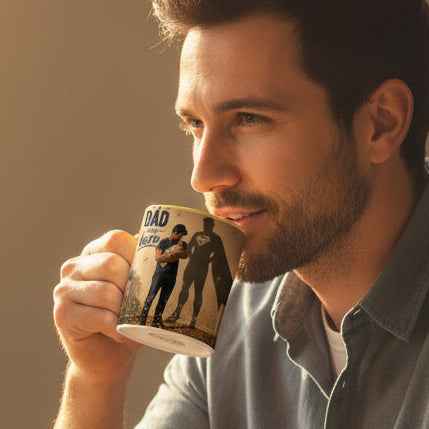 Real Fathers Are Heroes Mug - Velvet Ink Market (V.I.M)