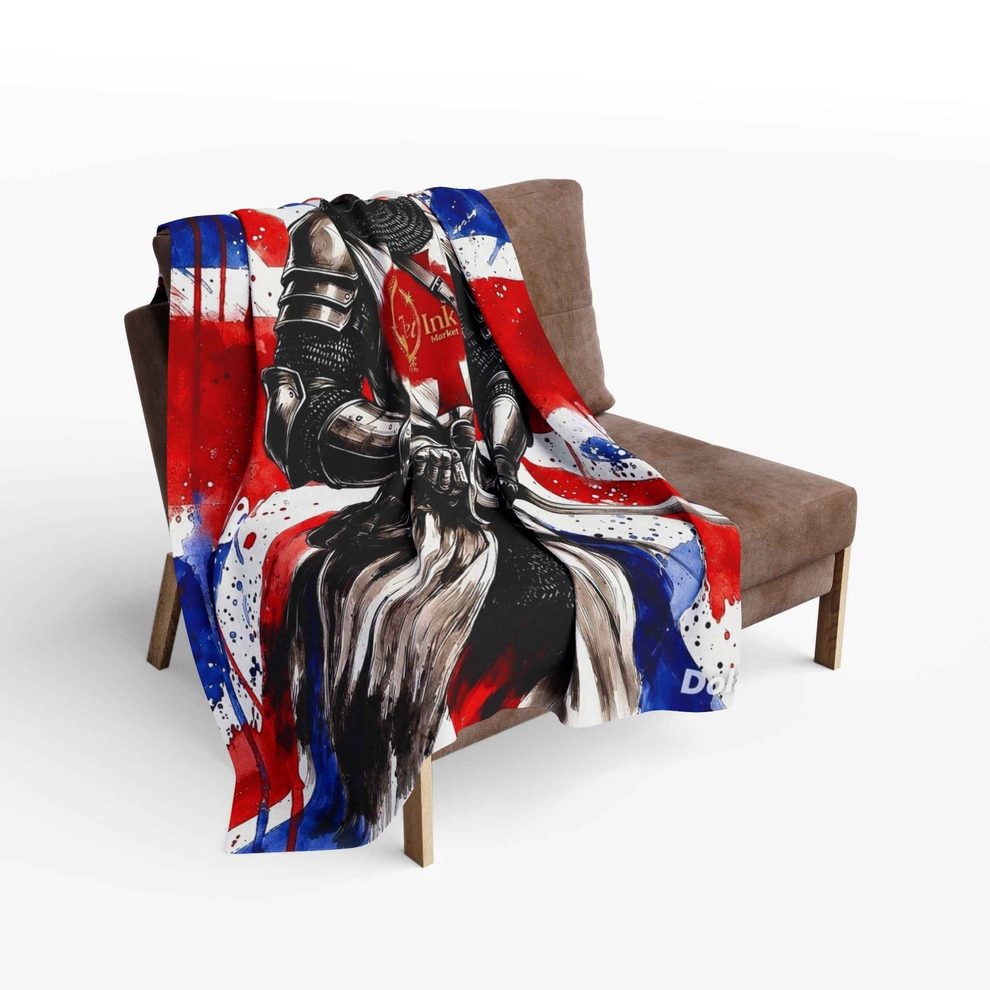 Templar Knight Union Jack Blanket - Velvet Ink Market (V.I.M)