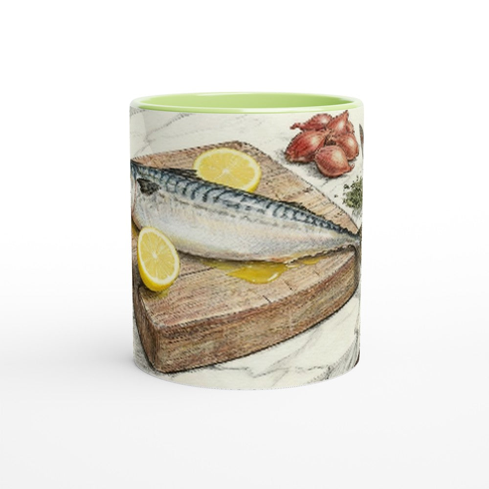 Chef Kitchen Mackerel Ceramic Mug - Velvet Ink Market (V.I.M)