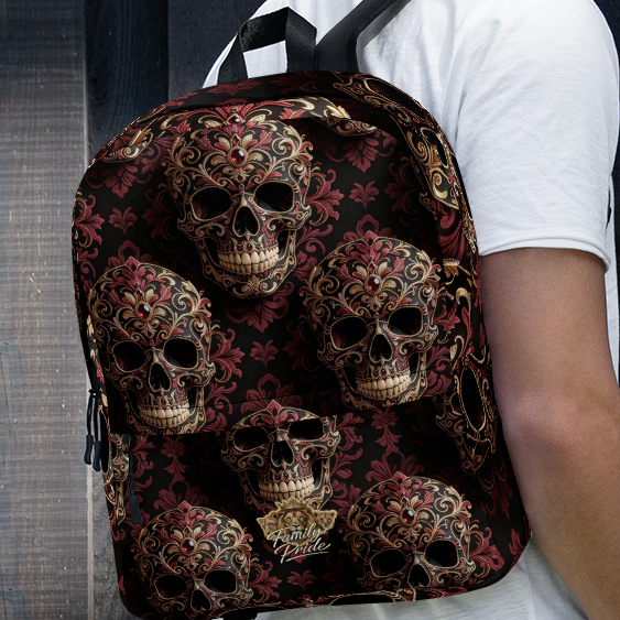 V.I.M Tribal Skull All-Over Print Backpack - Velvet Ink Market (V.I.M)