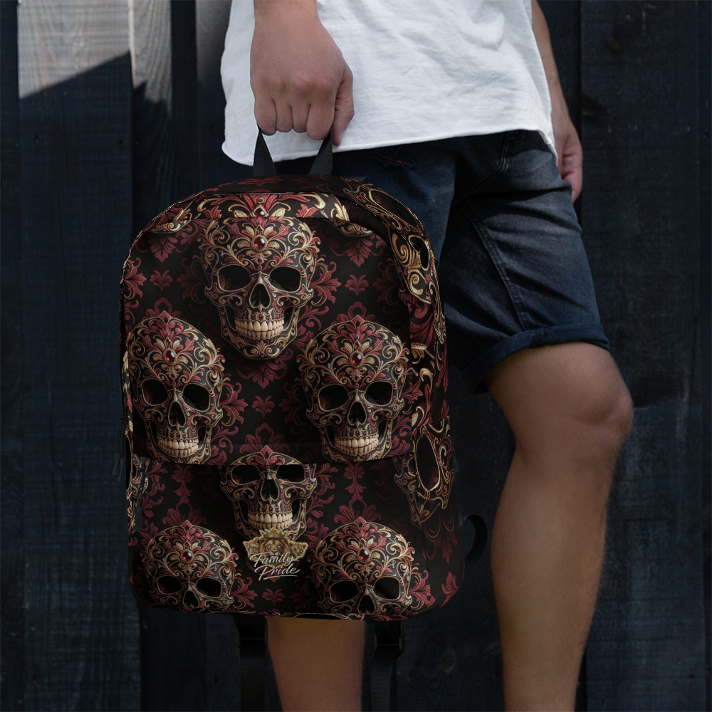 V.I.M Tribal Skull All-Over Print Backpack - Velvet Ink Market (V.I.M)
