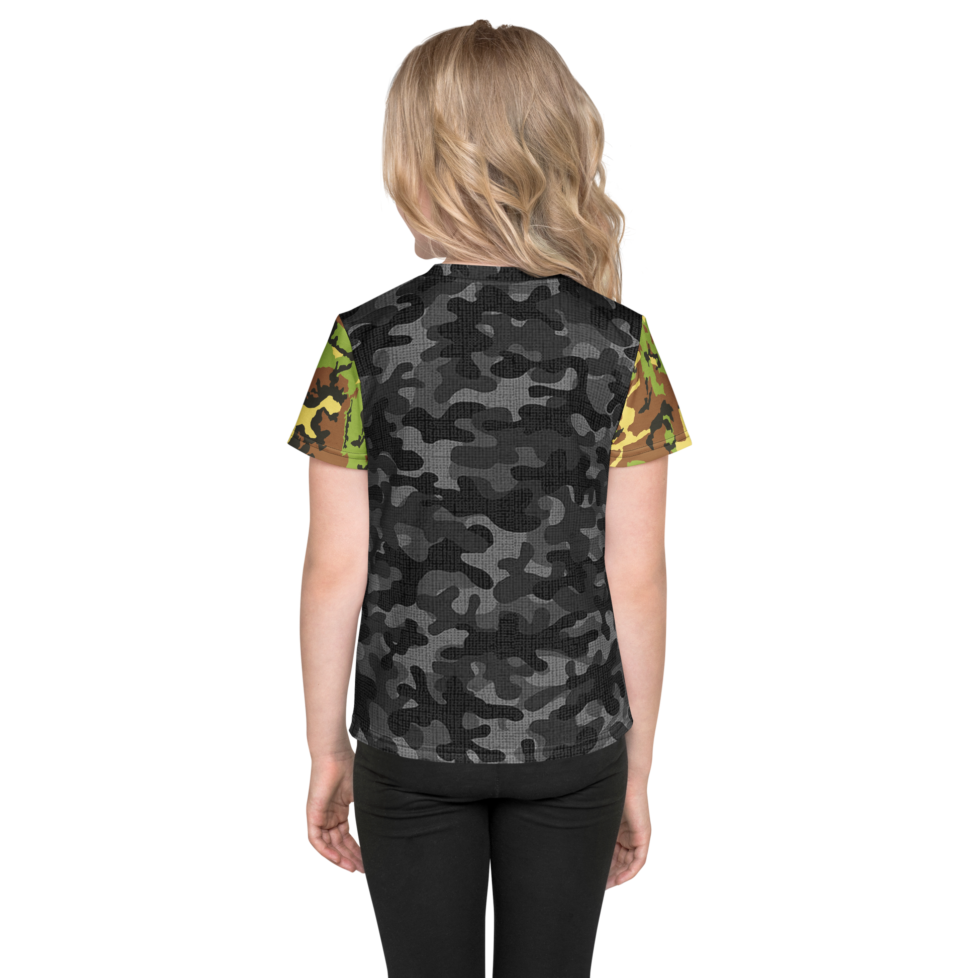 V.I.M Camo Print Streetwear Kids Crew Neck Tee - Velvet Ink Market (V.I.M)