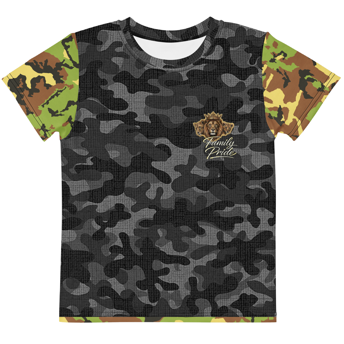V.I.M Camo Print Streetwear Kids Crew Neck Tee - Velvet Ink Market (V.I.M)