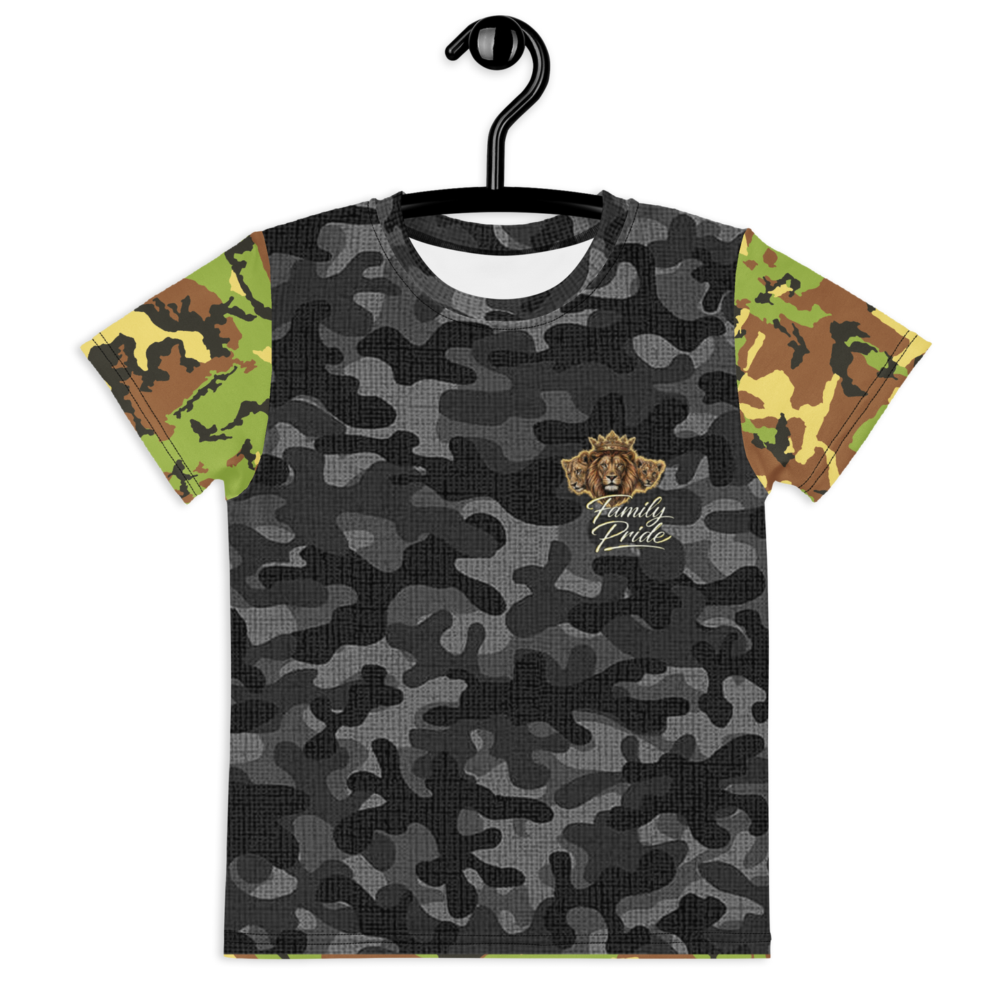 V.I.M Camo Print Streetwear Kids Crew Neck Tee - Velvet Ink Market (V.I.M)