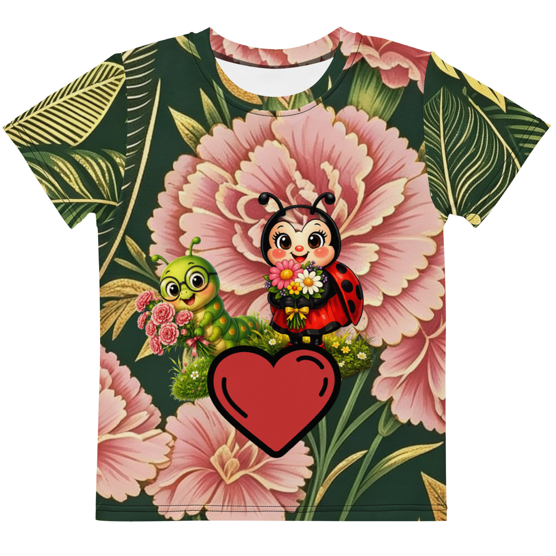 V.I.M Floral Bug Love Kids Crew Neck Tee - Velvet Ink Market (V.I.M)