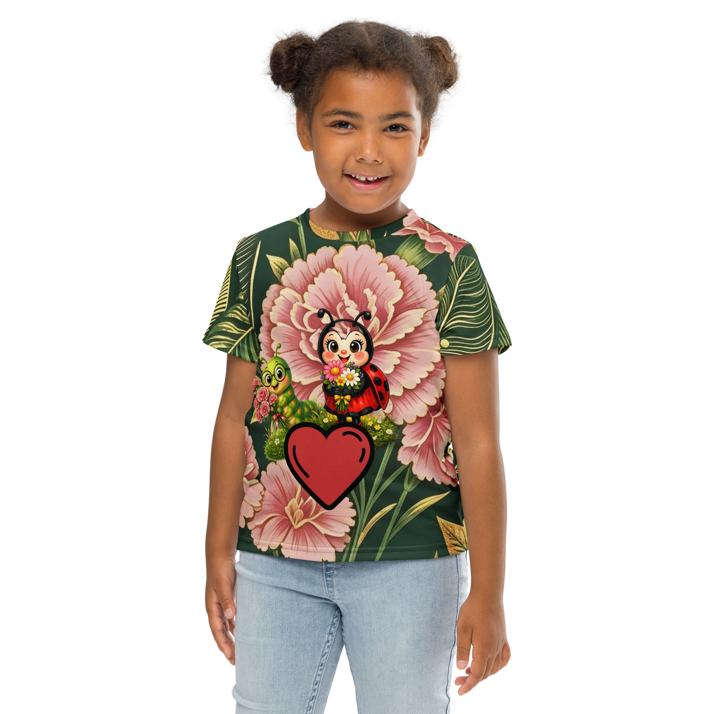 V.I.M Floral Bug Love Kids Crew Neck Tee - Velvet Ink Market (V.I.M)