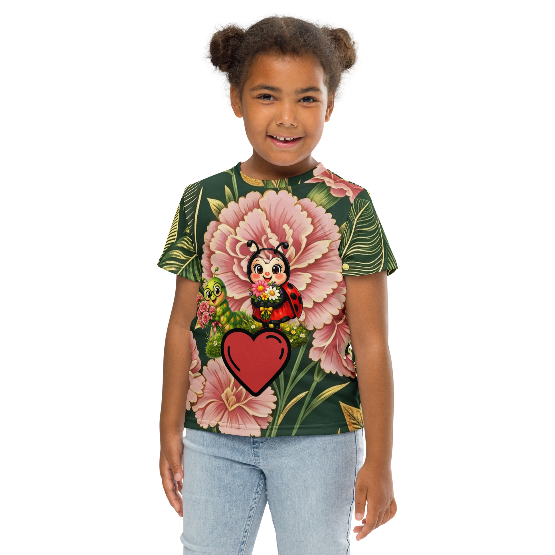 V.I.M Floral Bug Love Kids Crew Neck Tee - Velvet Ink Market (V.I.M)