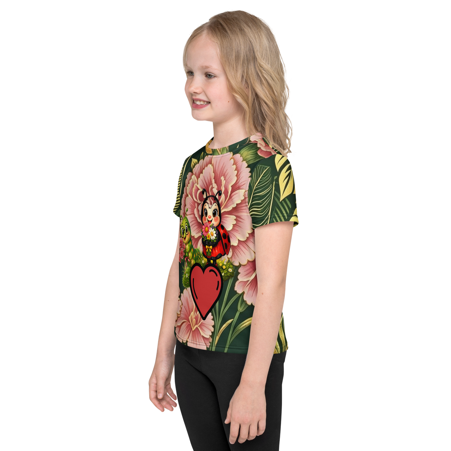 V.I.M Floral Bug Love Kids Crew Neck Tee - Velvet Ink Market (V.I.M)
