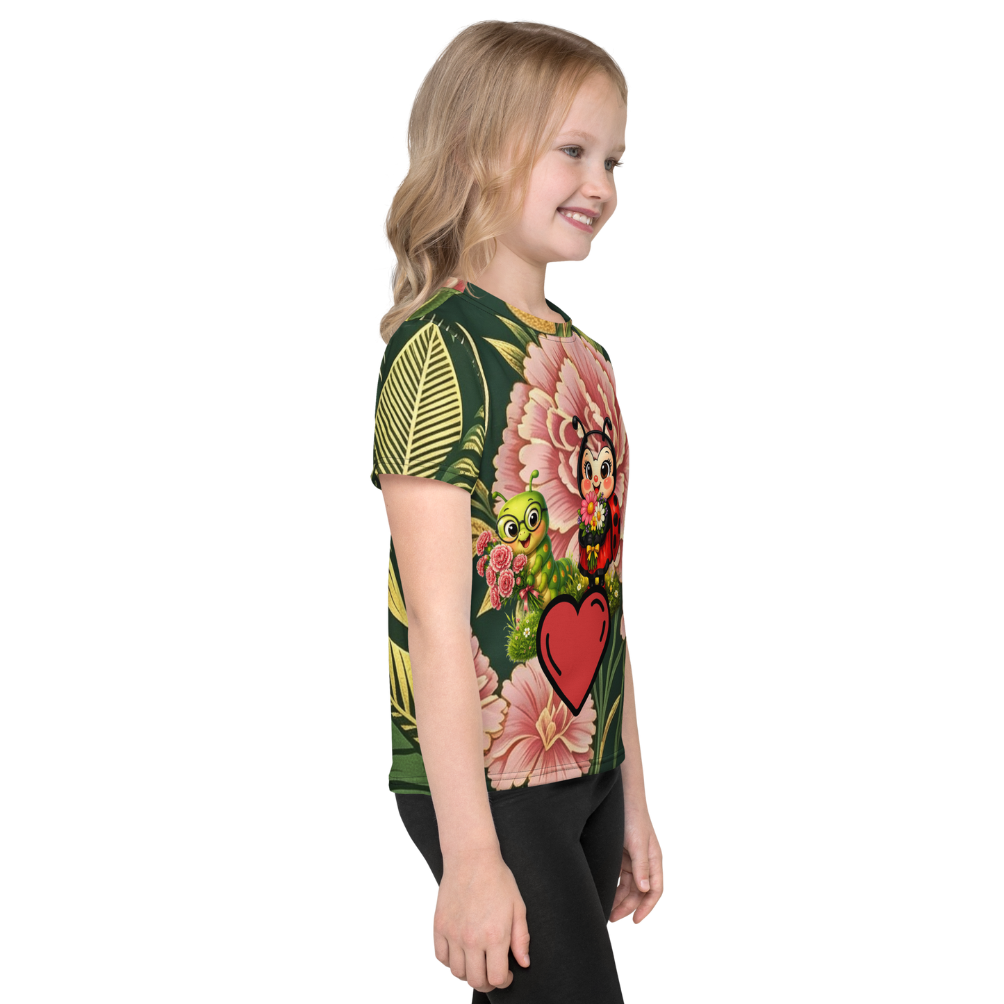 V.I.M Floral Bug Love Kids Crew Neck Tee - Velvet Ink Market (V.I.M)