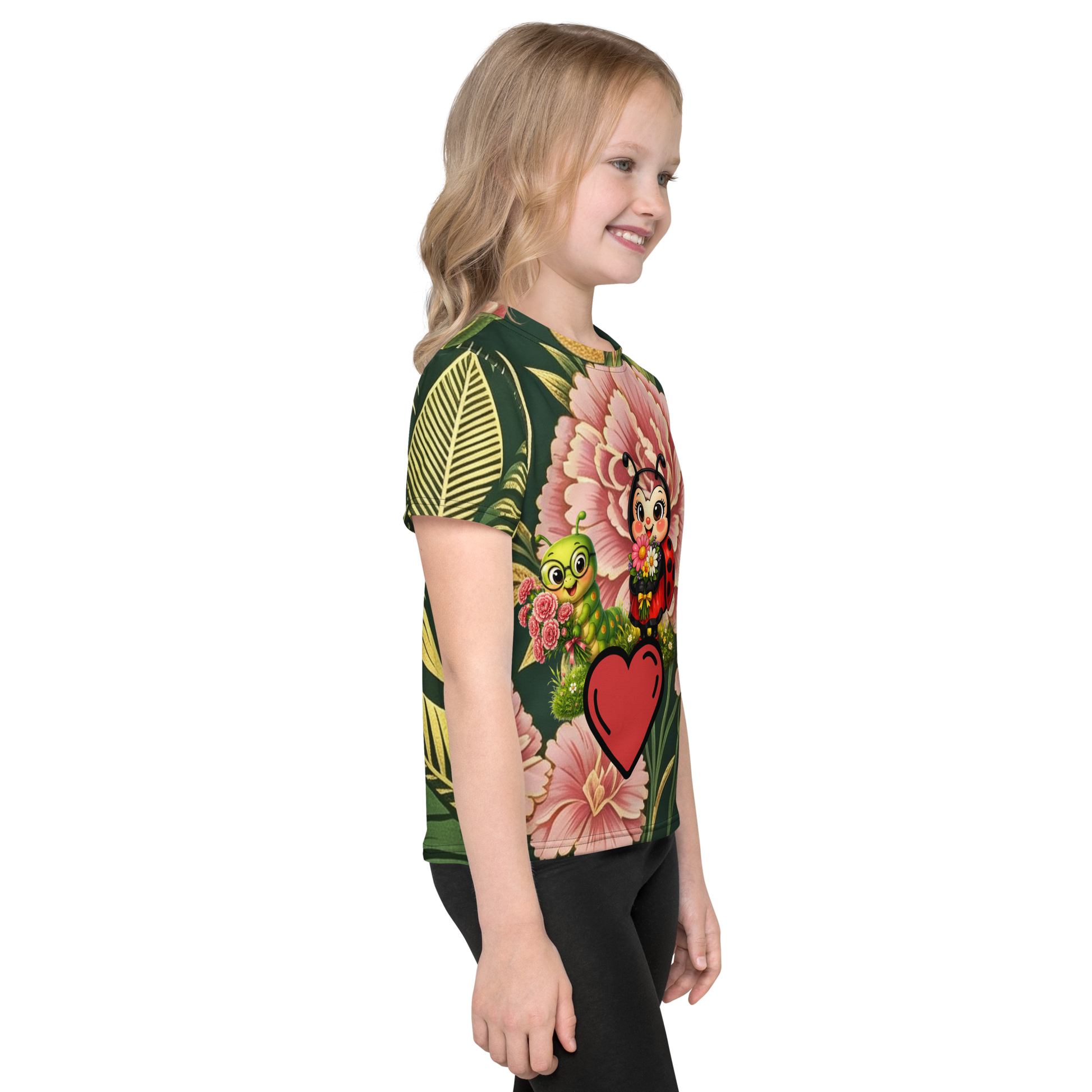 V.I.M Floral Bug Love Kids Crew Neck Tee - Velvet Ink Market (V.I.M)