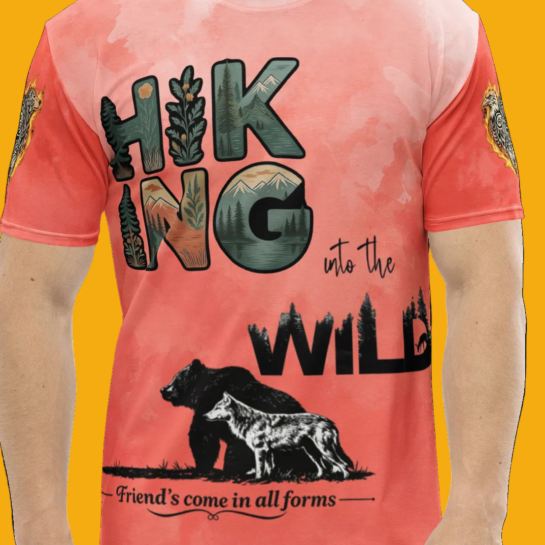 Hiking Wild Graphic T-Shirt — front view