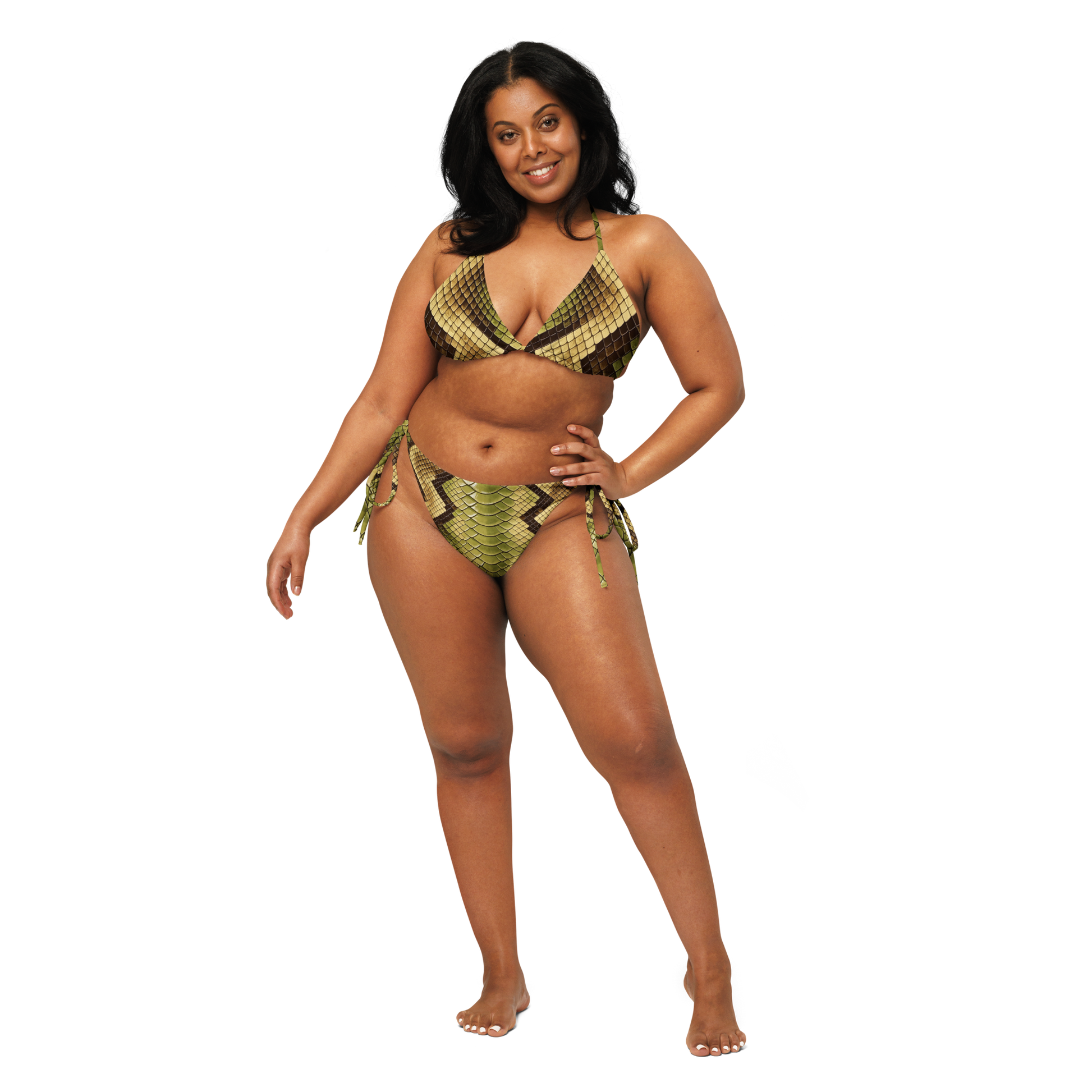 V.I.M Snake Skin Recycled String Bikini - Velvet Ink Market (V.I.M)