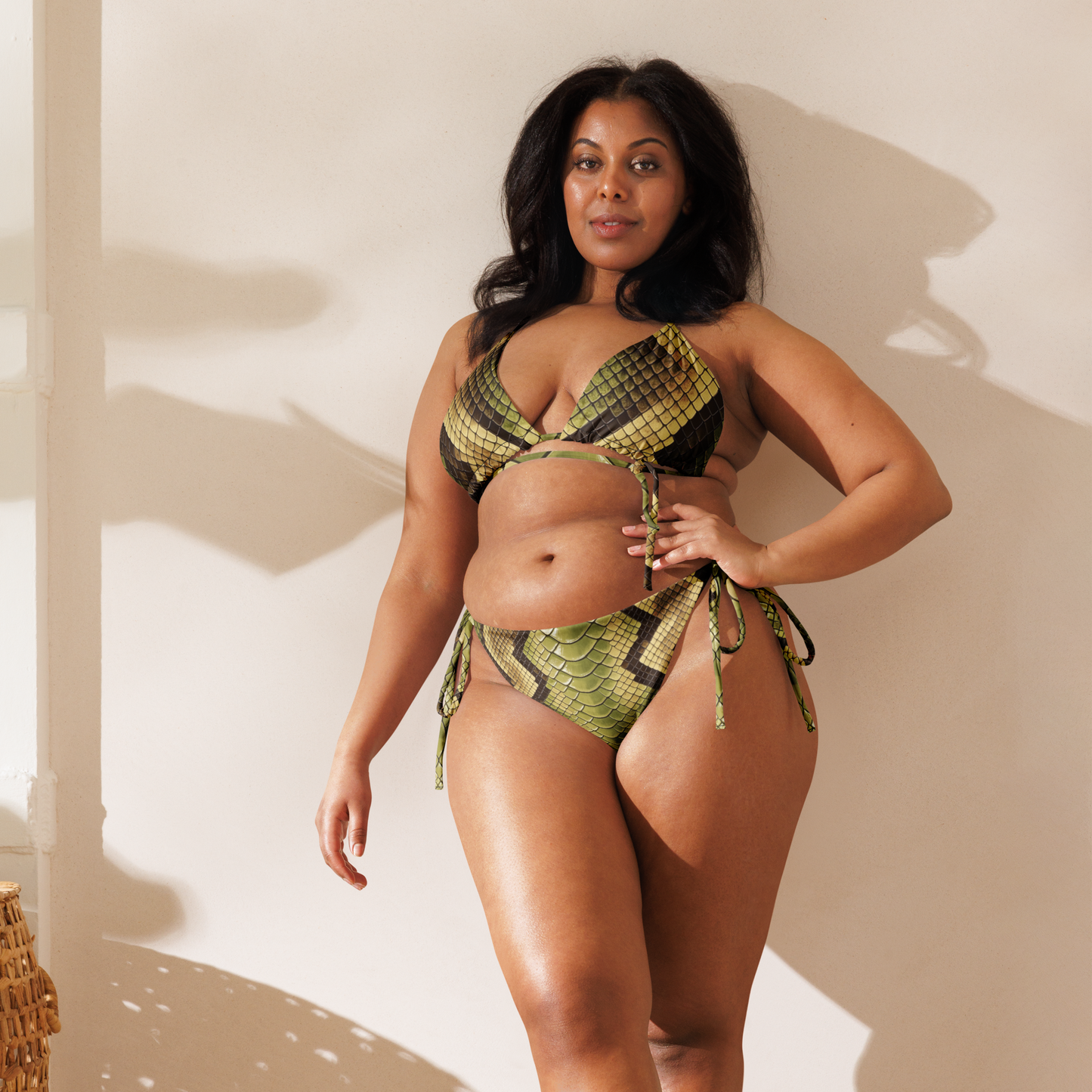 V.I.M Snake Skin Recycled String Bikini - Velvet Ink Market (V.I.M)