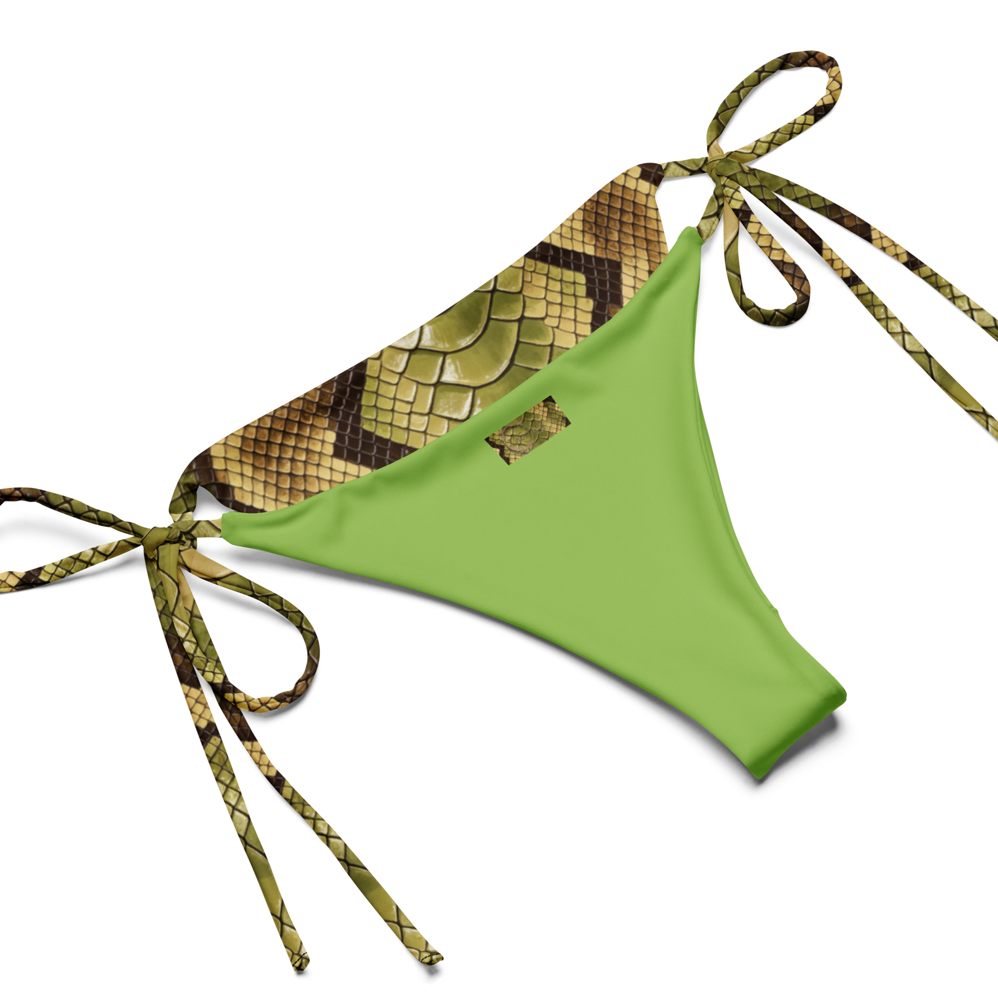 V.I.M Snake Skin Recycled String Bikini - Velvet Ink Market (V.I.M)