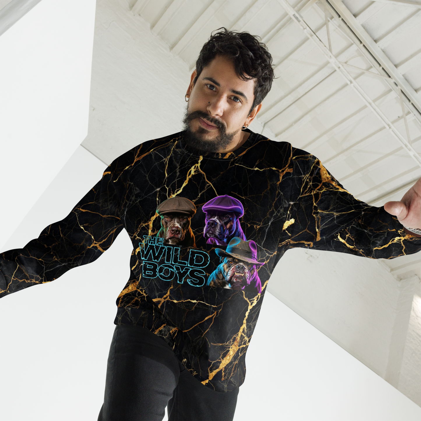 Wild Boys Canine Edition Unisex Fleece Sweatshirt - Velvet Ink Market (V.I.M)