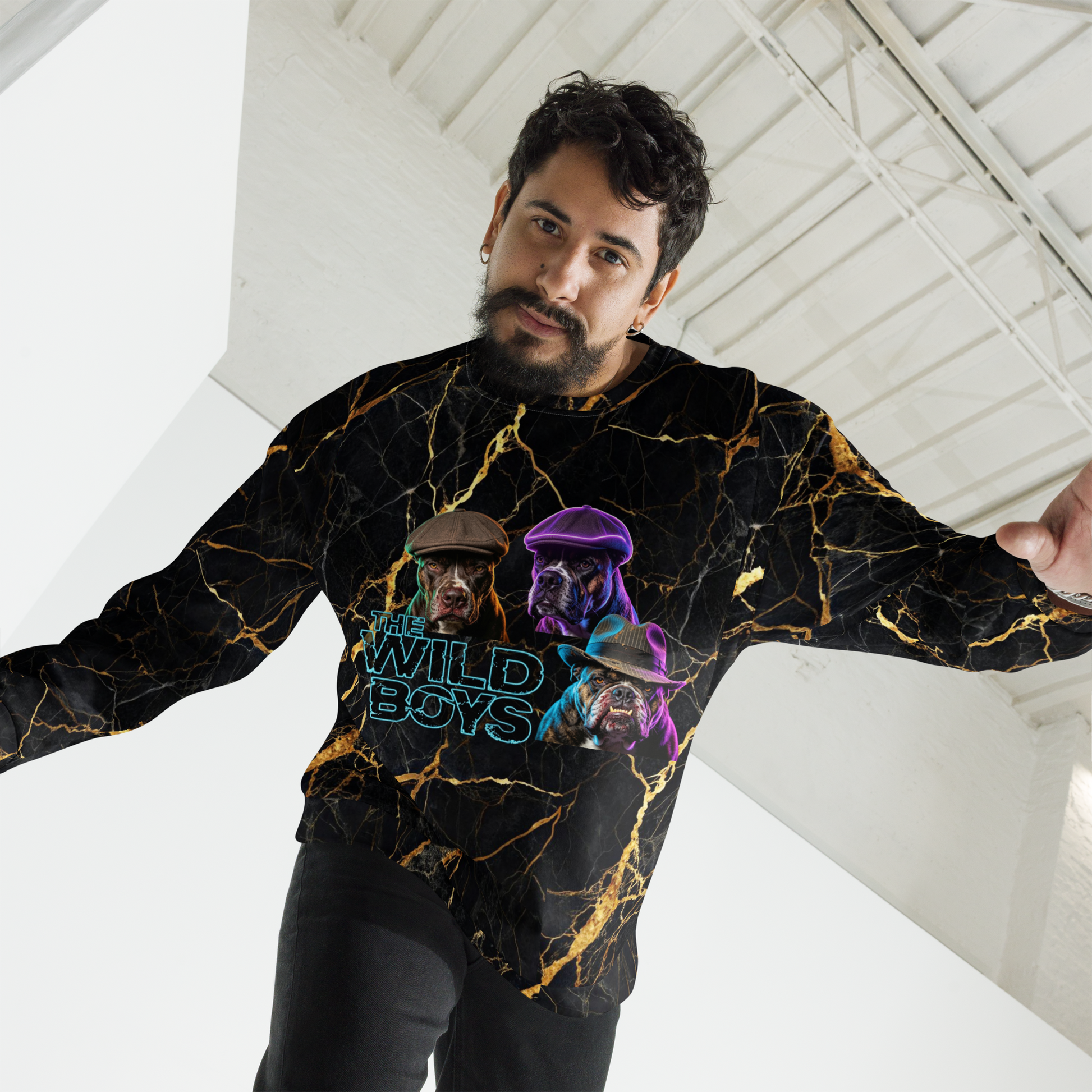 Wild Boys Canine Edition Unisex Fleece Sweatshirt - Velvet Ink Market (V.I.M)
