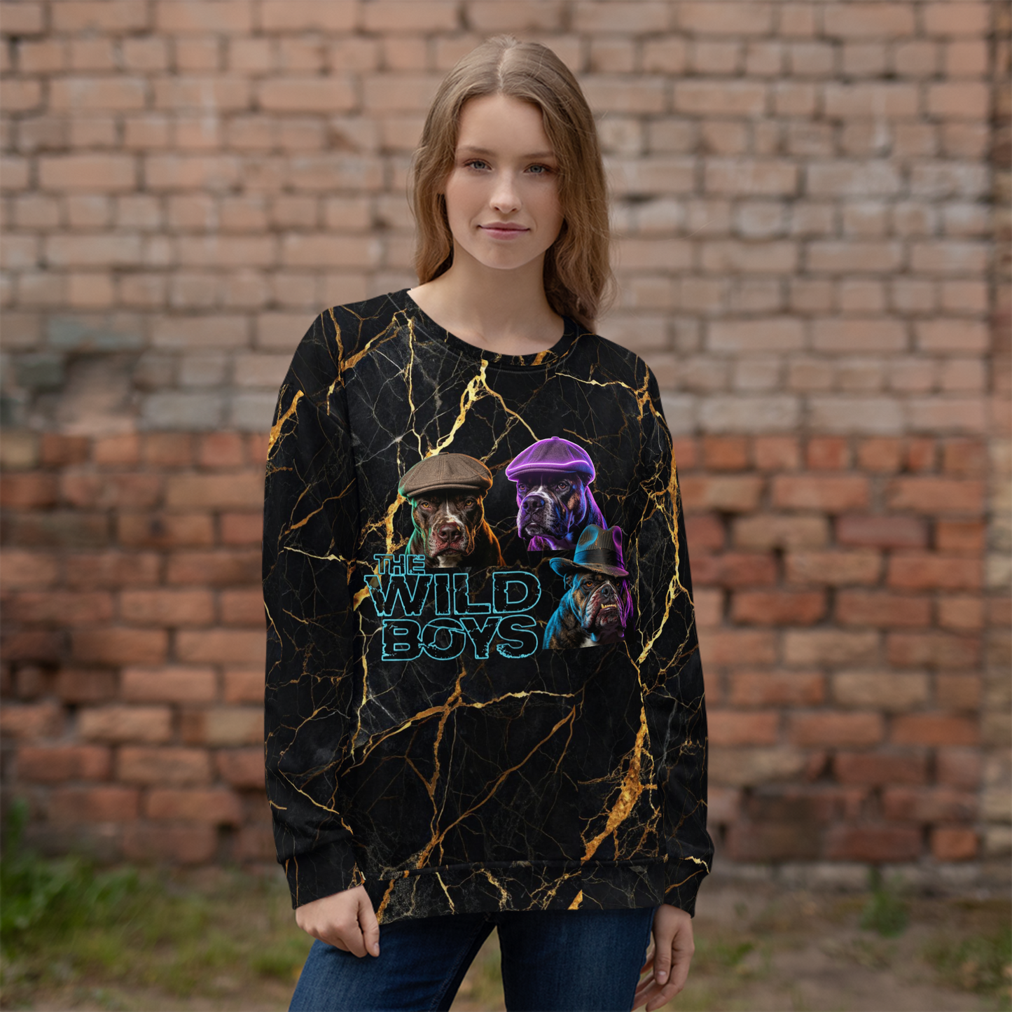 Wild Boys Canine Edition Unisex Fleece Sweatshirt - Velvet Ink Market (V.I.M)
