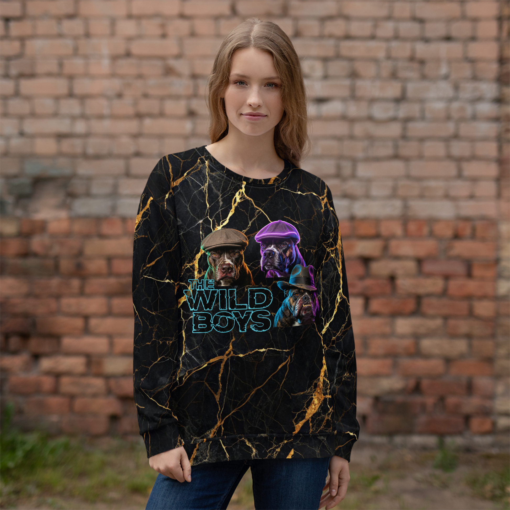 Wild Boys Canine Edition Unisex Fleece Sweatshirt - Velvet Ink Market (V.I.M)