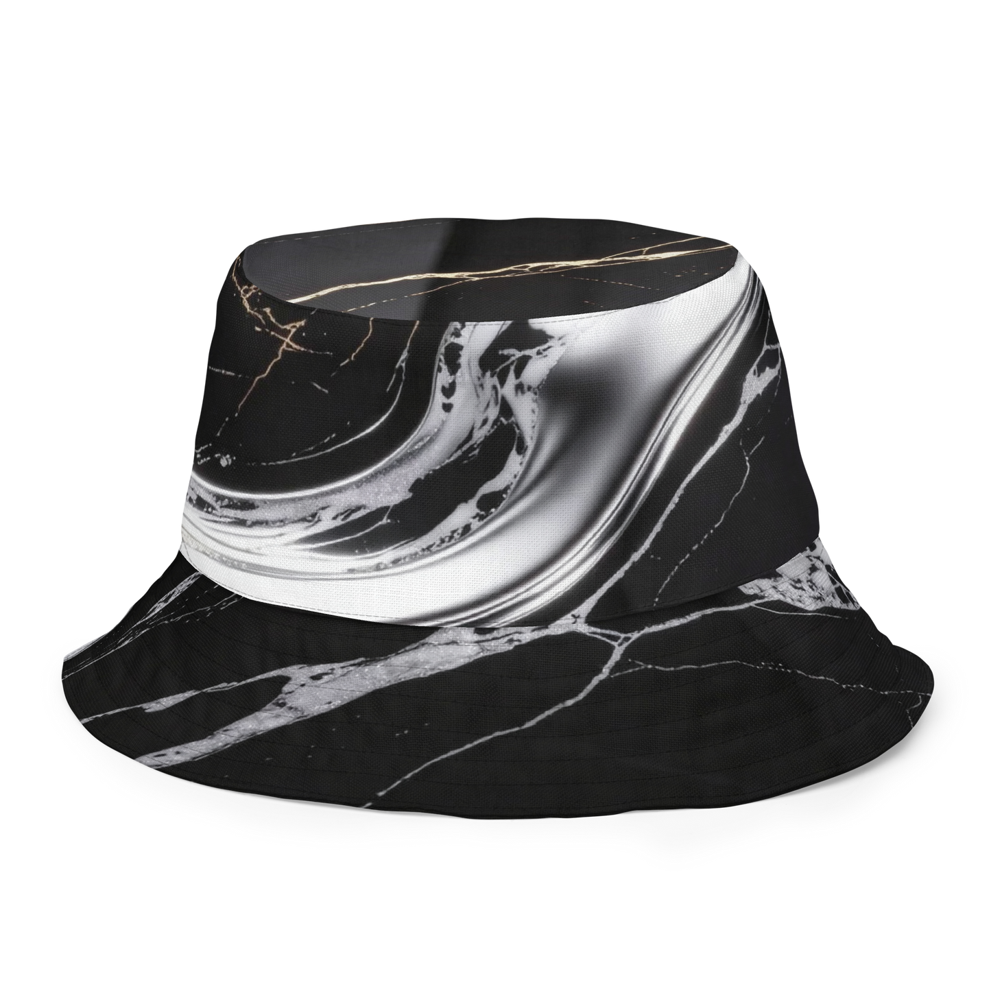 V.I.M Sigil Family Pride Shadow & Gold Reversible Bucket Hat - Velvet Ink Market (V.I.M)