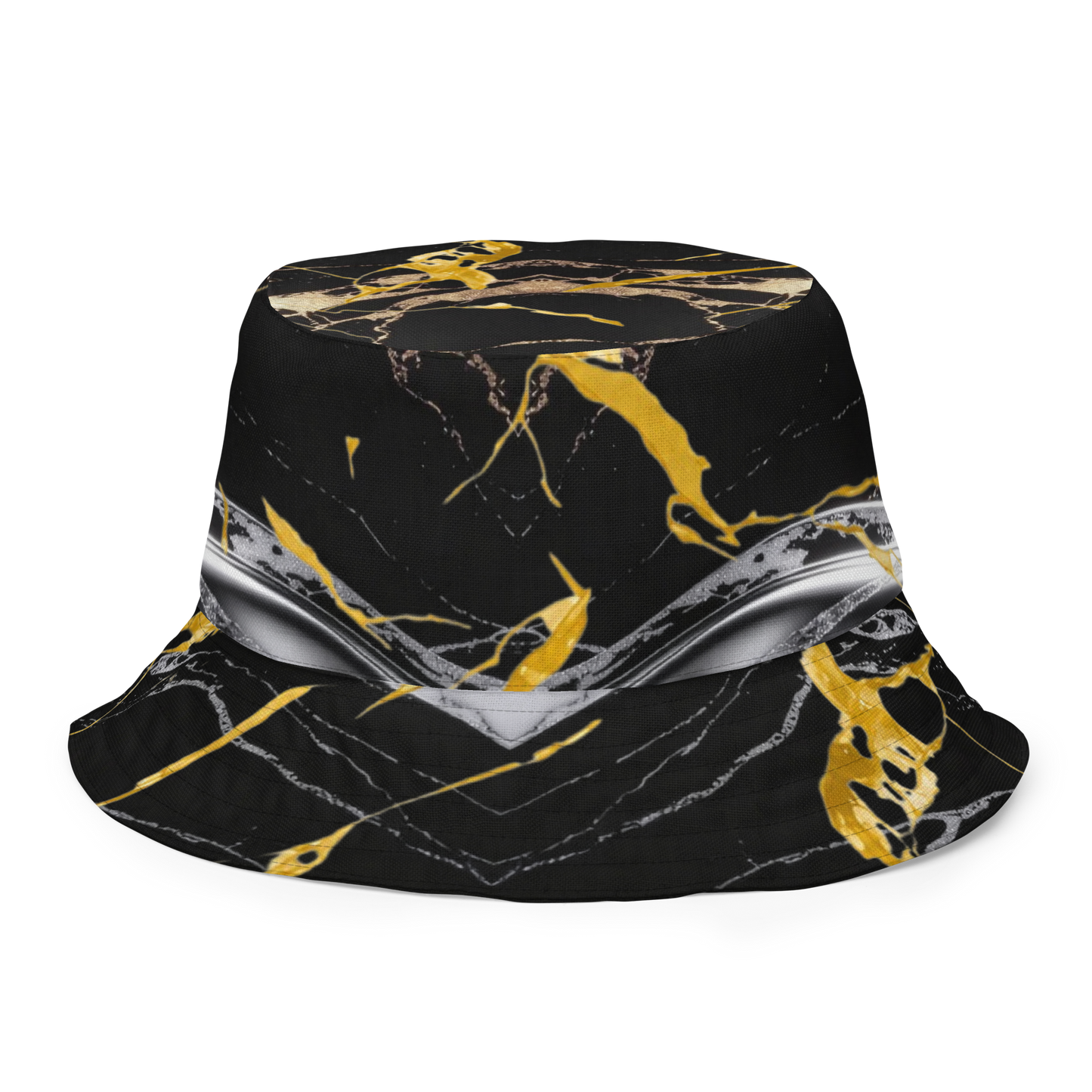 V.I.M Sigil Family Pride Shadow & Gold Reversible Bucket Hat - Velvet Ink Market (V.I.M)