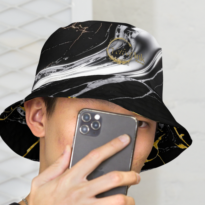 V.I.M Sigil Family Pride Shadow & Gold Reversible Bucket Hat - Velvet Ink Market (V.I.M)
