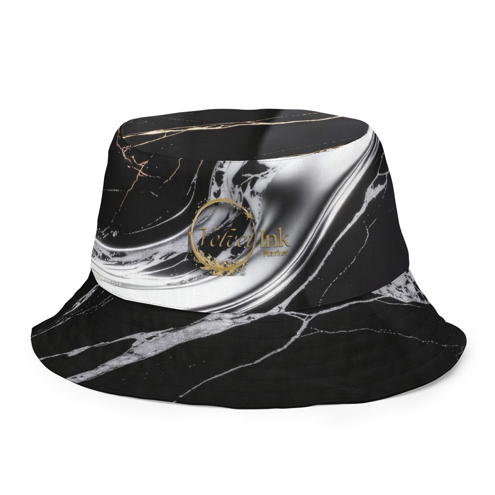 V.I.M Sigil Family Pride Shadow & Gold Reversible Bucket Hat - Velvet Ink Market (V.I.M)
