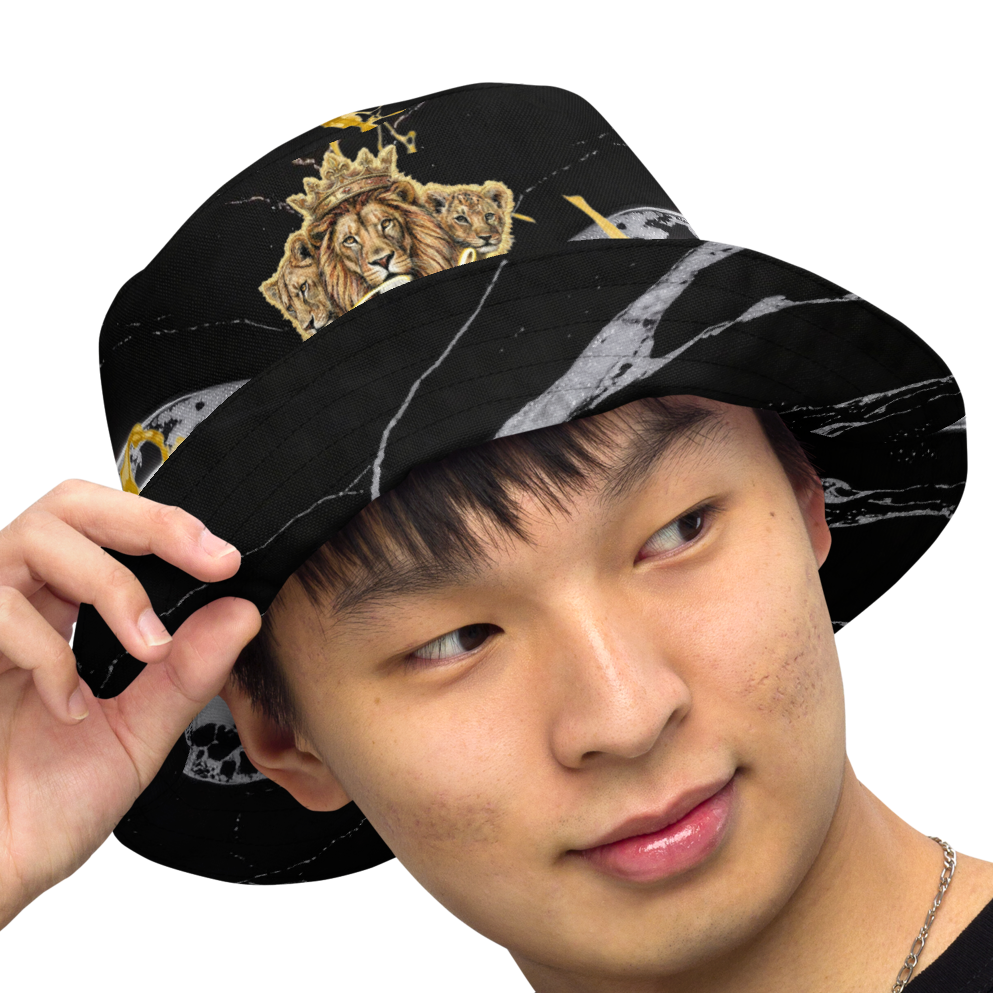 V.I.M Sigil Family Pride Shadow & Gold Reversible Bucket Hat - Velvet Ink Market (V.I.M)