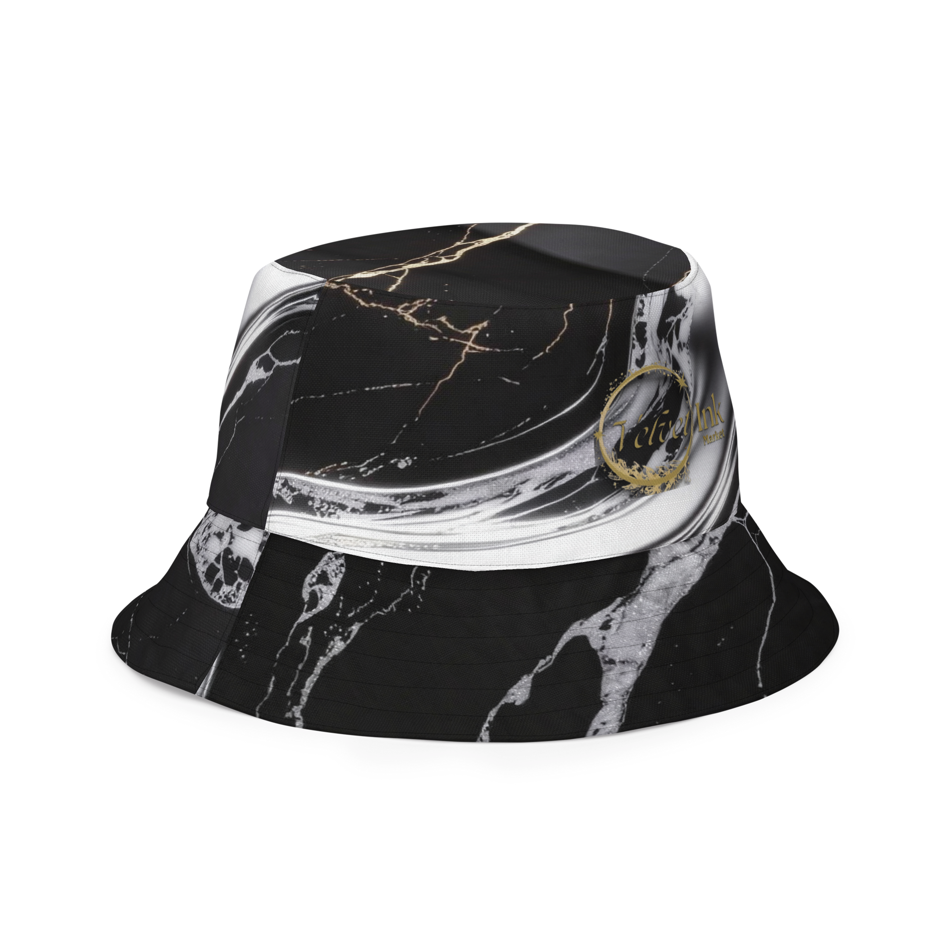 V.I.M Sigil Family Pride Shadow & Gold Reversible Bucket Hat - Velvet Ink Market (V.I.M)