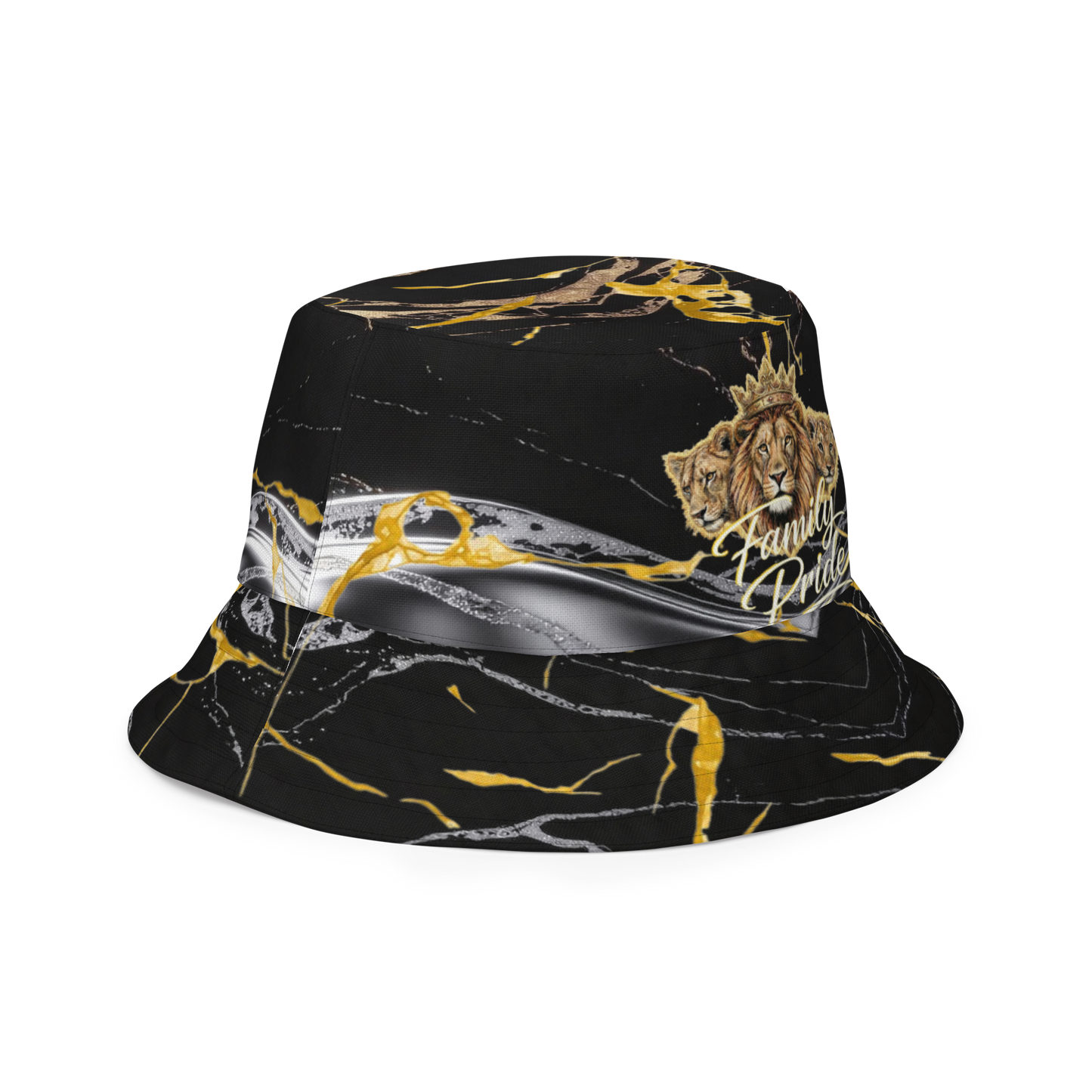 V.I.M Sigil Family Pride Shadow & Gold Reversible Bucket Hat - Velvet Ink Market (V.I.M)