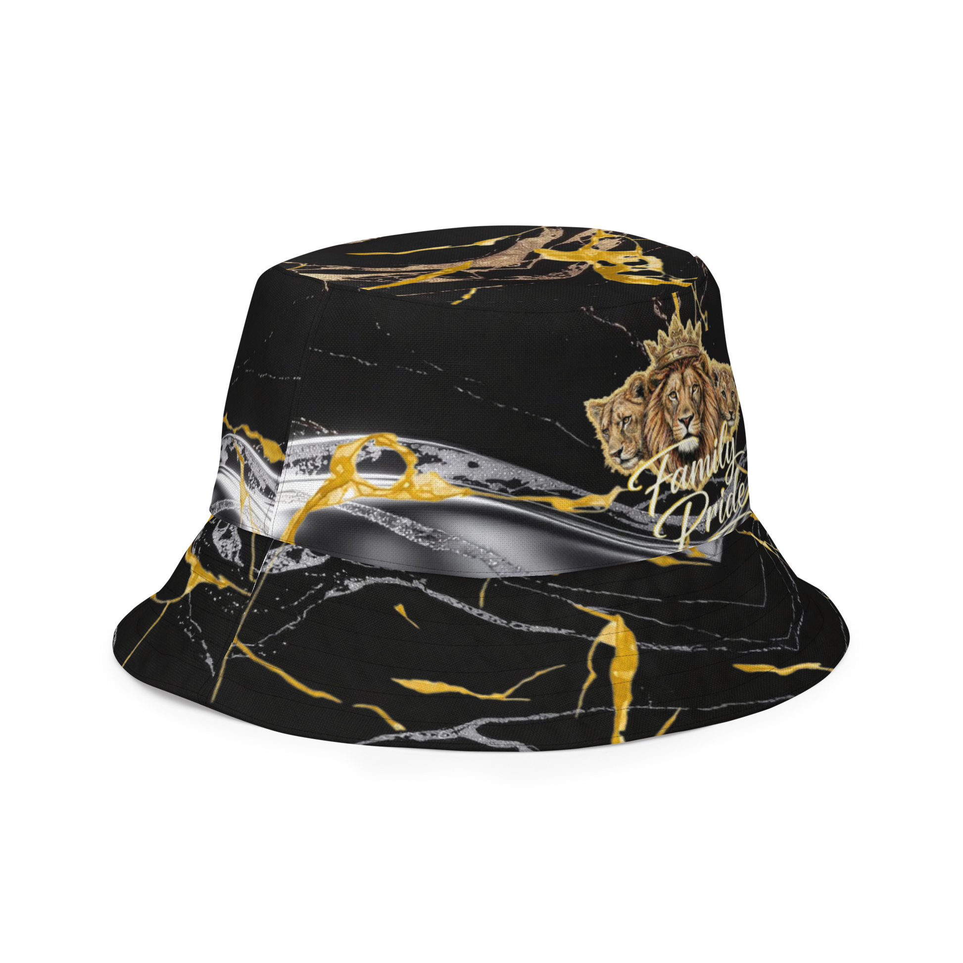 V.I.M Sigil Family Pride Shadow & Gold Reversible Bucket Hat - Velvet Ink Market (V.I.M)
