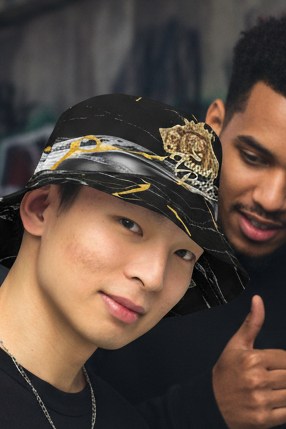 V.I.M Sigil Family Pride Shadow & Gold Reversible Bucket Hat - Velvet Ink Market (V.I.M)