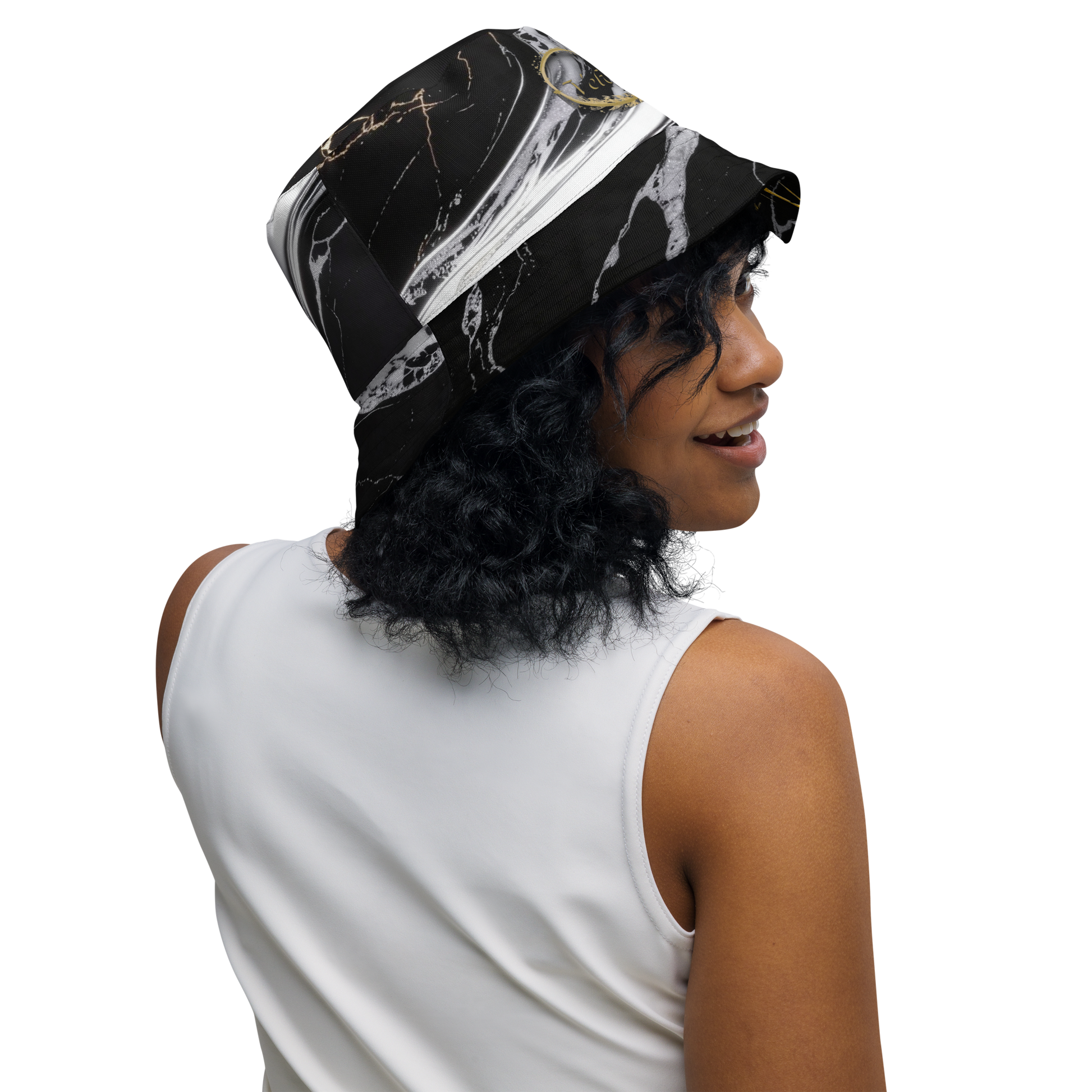V.I.M Sigil Family Pride Shadow & Gold Reversible Bucket Hat - Velvet Ink Market (V.I.M)