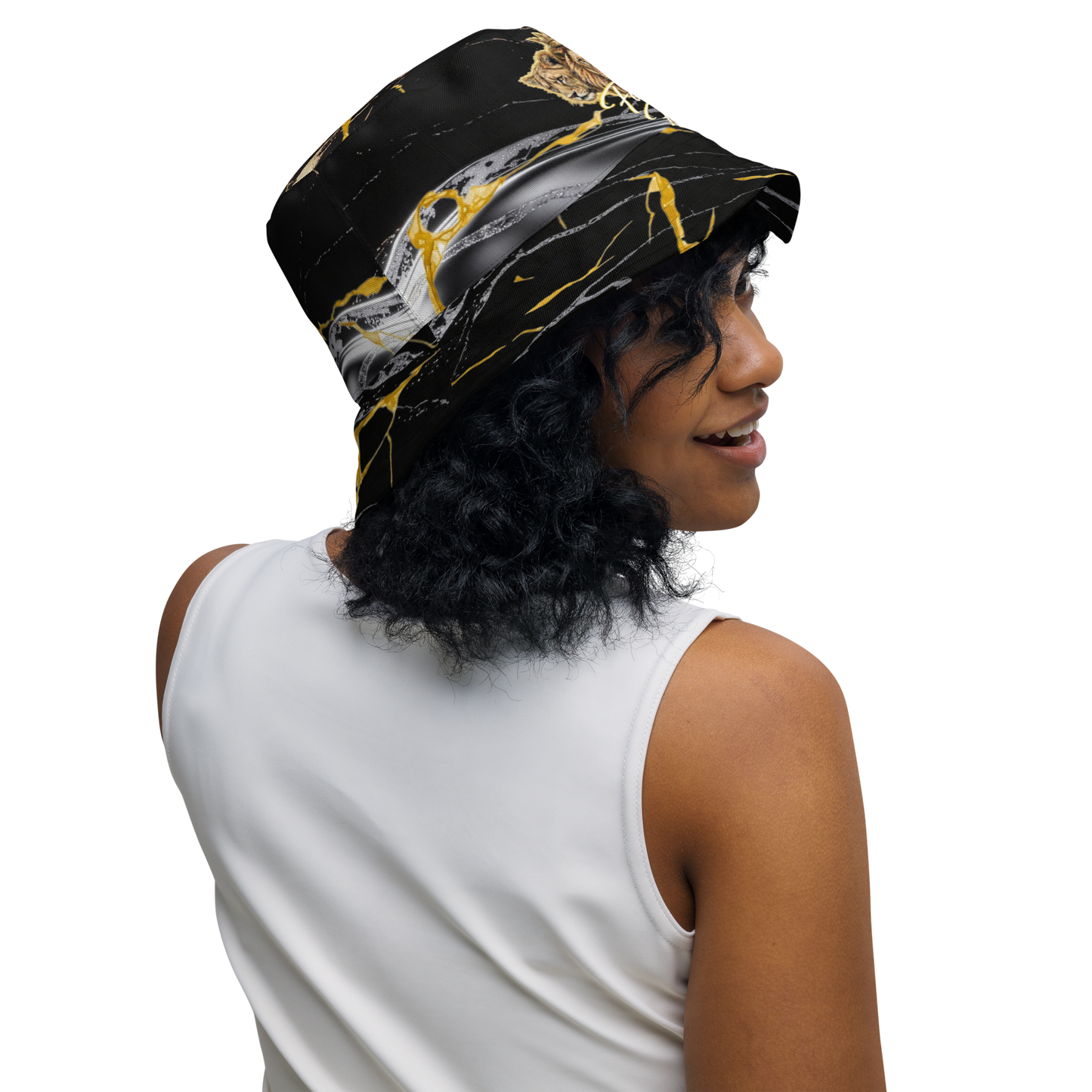 V.I.M Sigil Family Pride Shadow & Gold Reversible Bucket Hat - Velvet Ink Market (V.I.M)