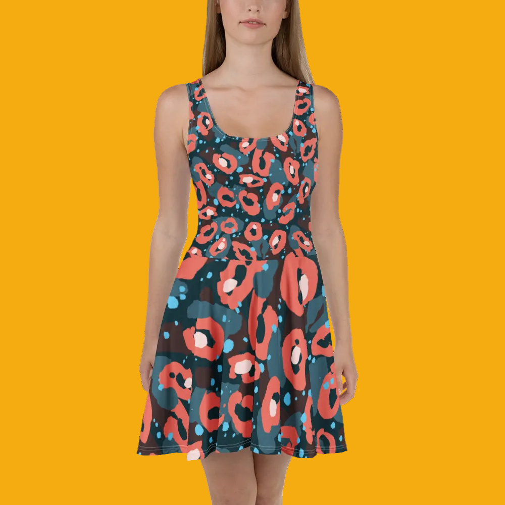 Wild Sovereign Leopard Skater Dress - Velvet Ink Market (V.I.M)